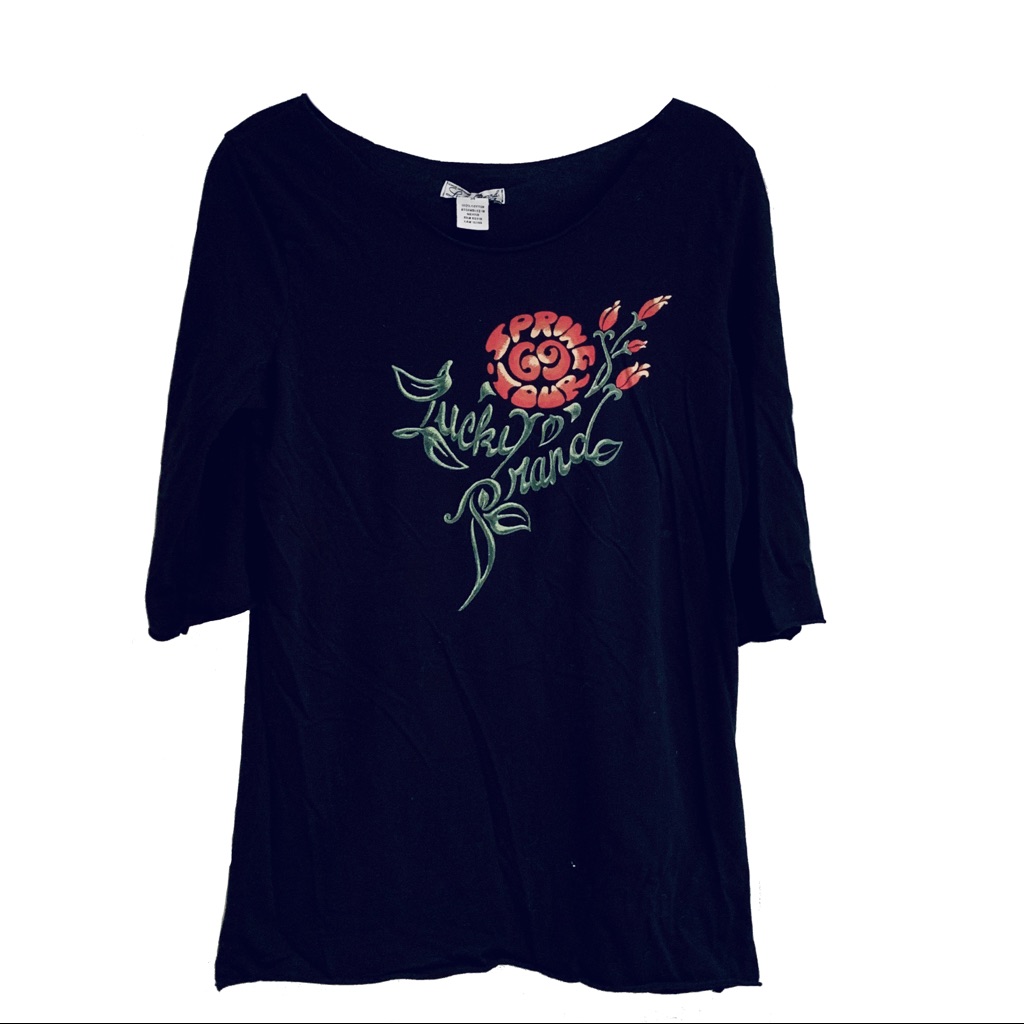 Lucky Brand Spring Tour 69 Graphic Black Tee